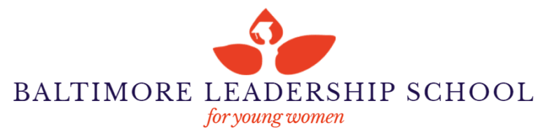 purple and orange logo for Baltimore Leadership School for Young Women